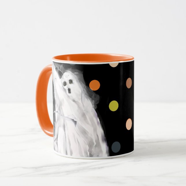 Caneca Presente de Festa de Halloween (Frente Esquerda)