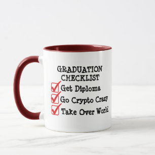 Caneca Presente de Formando engraçado do Plano de Checkl