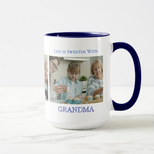 Caneca Presente de Foto da Querida Vovó (Direita)