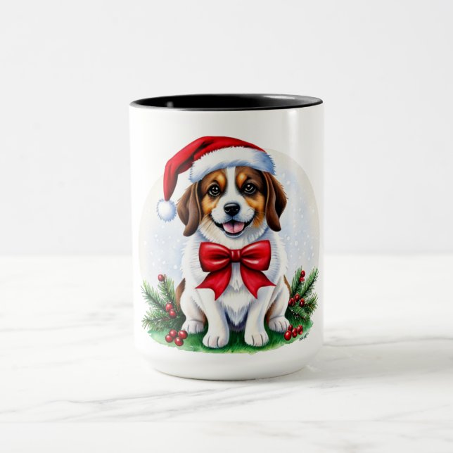 Caneca Presente de Foto de Natal Pet Lover (Centro)