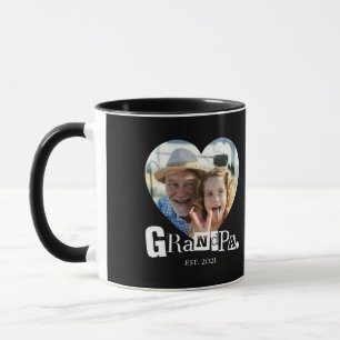 Caneca Presente de Foto do Vovô Estabelecido para o Avô