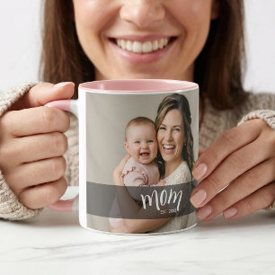 Caneca Presente de Foto Estabelecido pela Mamãe para Nova