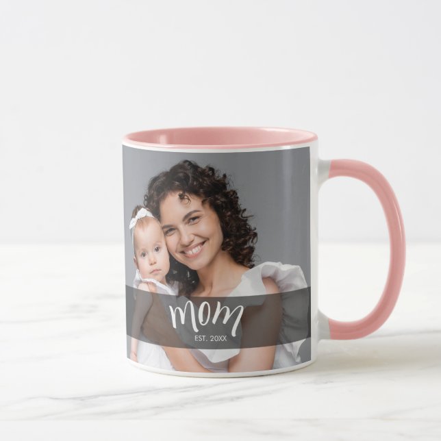 Caneca Presente de Foto Estabelecido pela Mamãe para Nova (Direita)
