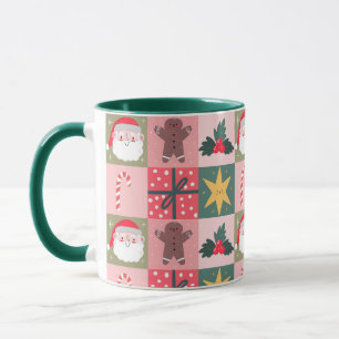 Caneca Presente de fotos da família Colour Noel Christmas