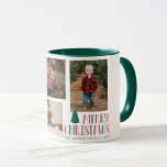 Caneca Presente de fotos da família Noel com cores Natal<br><div class="desc">Folhas de Papel de Moldagem de Natal de Noel Colorido do Xmas</div>