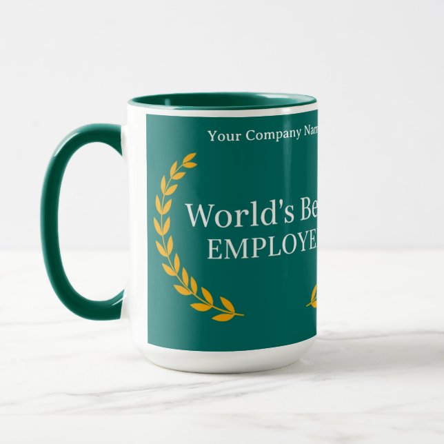 Caneca Presente de Funcionário de Alto Desempenho do Mund (Esquerda)