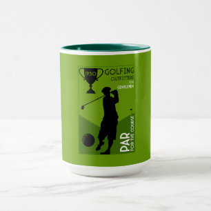 Caneca Presente de Golfe de Vintage Único