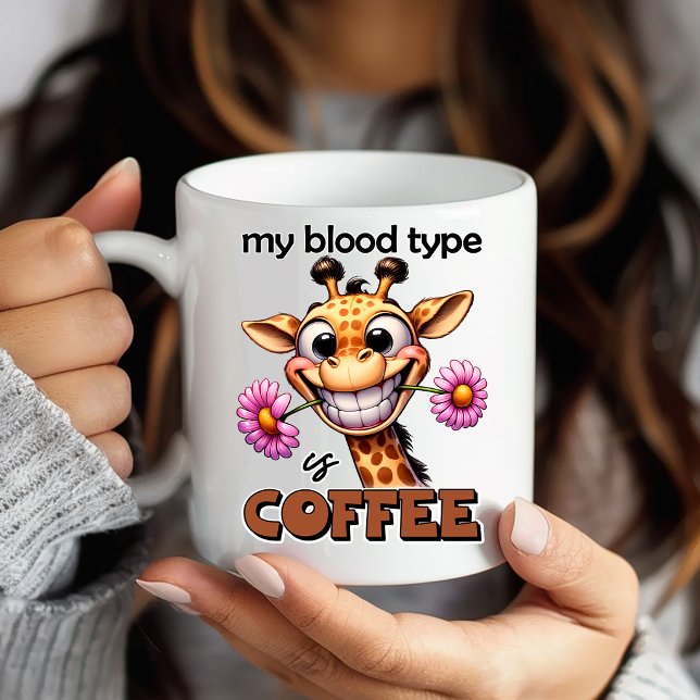 Caneca Presente de Humor de Girafa Hilário para Amantes d (Criador carregado)
