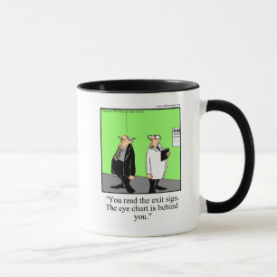 Caneca Presente de Humor Humor Mug no Olho