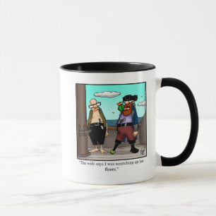 Caneca Presente de Humor Mug Pirata Engraçado