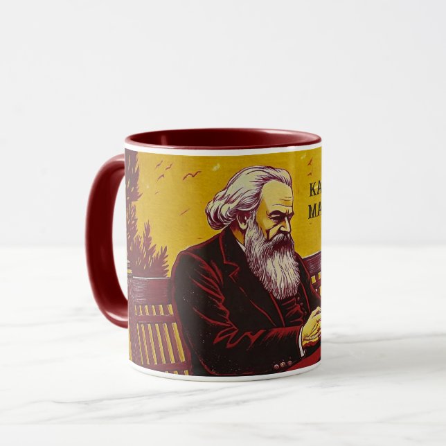 Caneca Presente de Karl Marx (Fundador do Marxismo) (Frente Esquerda)