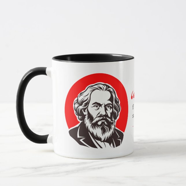 Caneca Presente de Karl Marx (Fundador do Marxismo) (Esquerda)