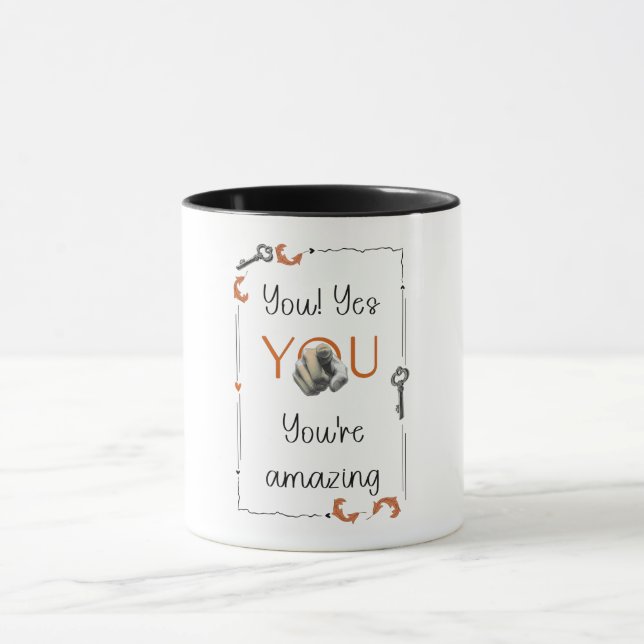Caneca Presente de Lembrete de Amor Próprio para Alguém E (Centro)