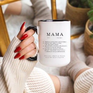 Caneca Presente de Mãe Polonês - Alta Definição da MAMA