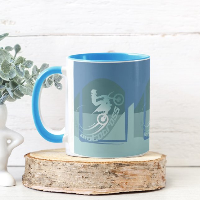 Caneca Presente de moto-x de motocross (Criador carregado)