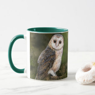 Caneca Presente de Mug de Coruja do Barn Ocidental