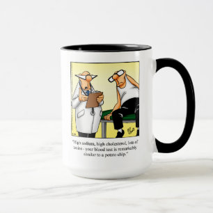 Caneca Presente de Mug de Humor Médico "Batata Chip"