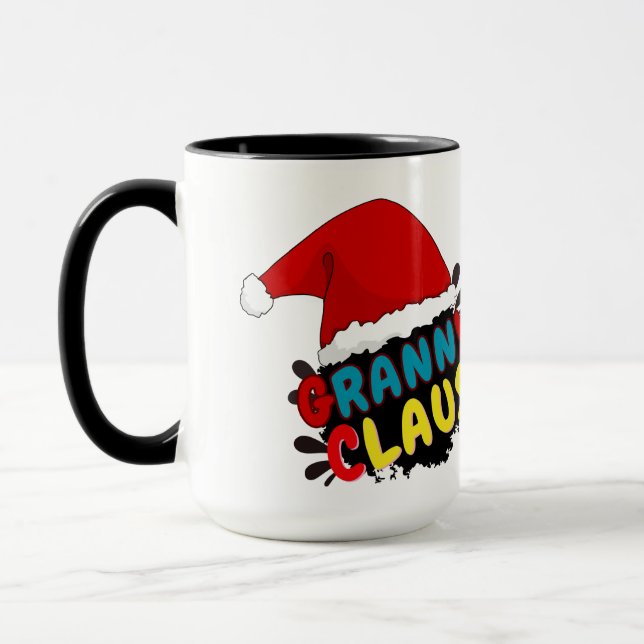 Caneca presente de natal da vovó claus, (Esquerda)