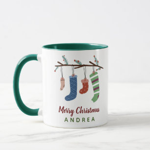 Caneca Presente de Natal de Férias de Natal bonitas Meias