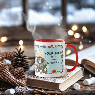 Caneca Presente de Natal Gelado Verde Engraçado
