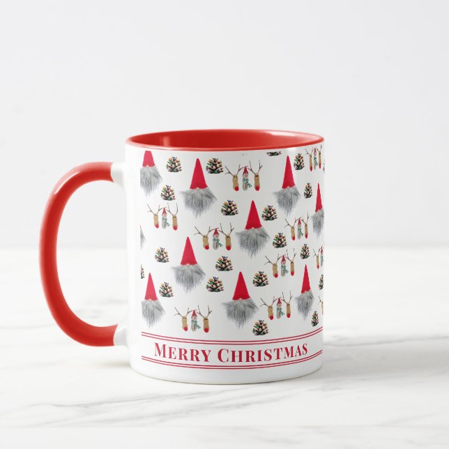 Caneca Presente de Natal para o Avô – Gnomo e Rena (Esquerda)