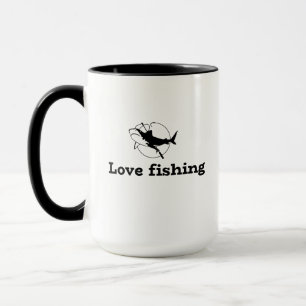 Caneca presente de pesca, peixe, pesca 