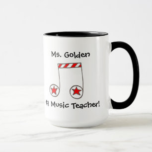 Caneca Presente de Professores de Música por Nota Musical