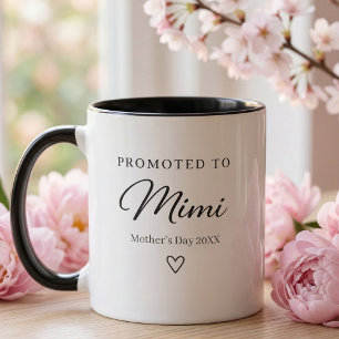 Caneca Presente de Revelação de Gravidez do Dia das Mães 