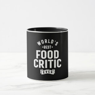 Caneca Presente de Título de Trabalho Crítico de comida