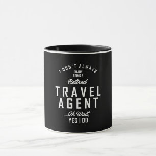 Caneca Presente de Título de Trabalho do Agente viagem