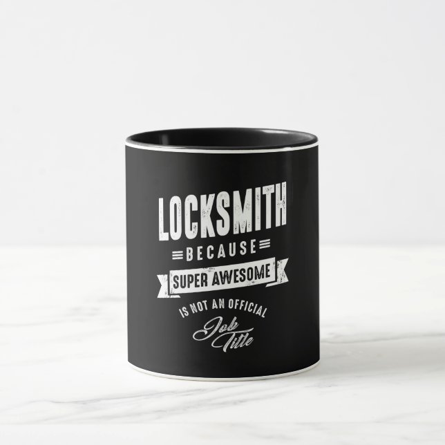 Caneca Presente de Título de Trabalho do Locksmith (Centro)