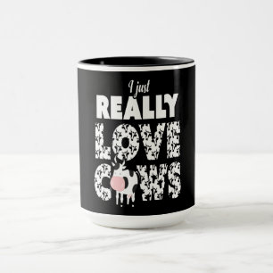 Caneca Presente de Vaca  Eu Só Adoro Presente De Vacas E