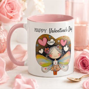 Caneca Presente de Vela de Fada Personalizado para o Dia