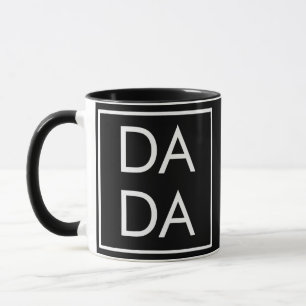 Caneca Presente Dia Pai Dada Combinação de Pais Quadrados