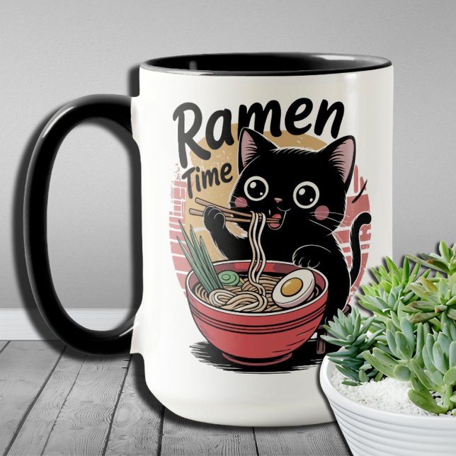 Caneca Presente divertido para os fãs de Ramen Fãs Cute R (Criador carregado)