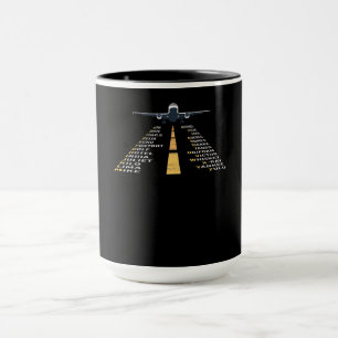 Caneca Presente do avião-piloto fonético para aviões-p