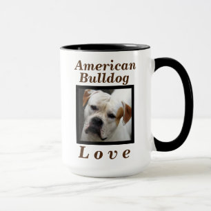 Caneca "Presente do cão do amor americano do buldogue"