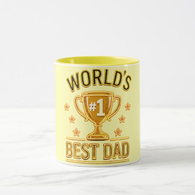 Caneca Presente do Dia dos Pais #1 do Mundo – Presente Ún (Centro)