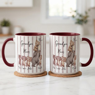 Caneca Presente do Dia dos Pais Urso Pai Listrado