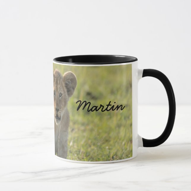 Caneca Presente do Lion Cub Personalize o nome Black Inte (Direita)
