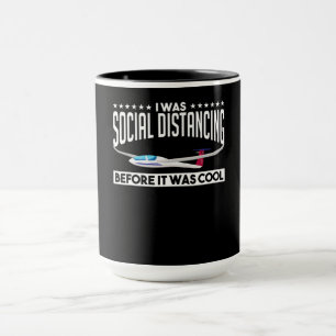 Caneca Presente do piloto piloto de planador de planadore