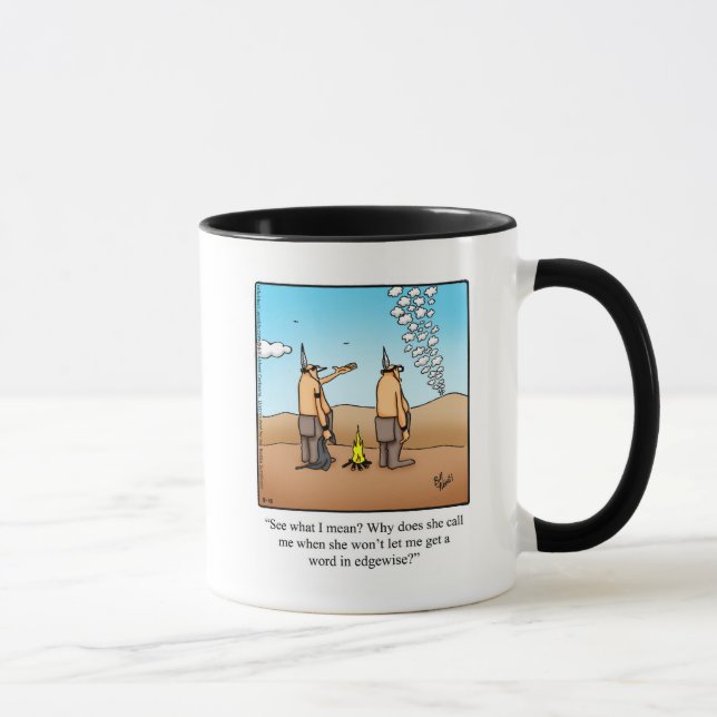 Caneca Presente engraçado de Casal Humor de Cartoon (Direita)