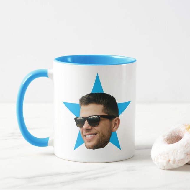 Caneca Presente Engraçado Para Colaborador, Star Mug (Com Donut)