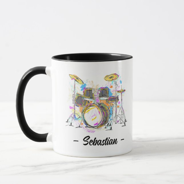Caneca Presente Exclusivo do Drummer para Drummers person (Esquerda)