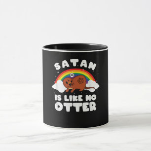 Caneca Presente Externo  Satã Arco-Íris Satânica É Como S