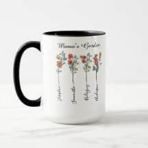 Presente Floral Personalizado 4 Nomes da Mãe para 