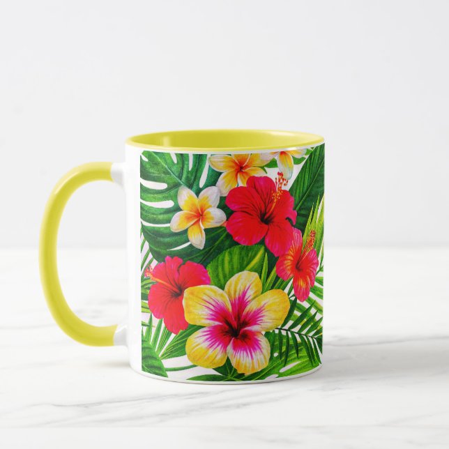 Caneca Presente Floral Tropical (Esquerda)