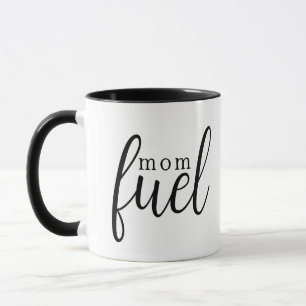 Caneca Presente Minimalista Preto e Branco de 'Combustíve