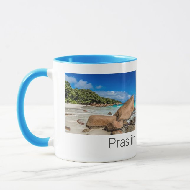 Caneca Presente na praia da Anse Lazio, ilha das Seichele (Esquerda)