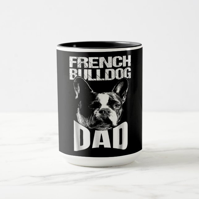 Caneca Presente no cão | Pai francês Bulldog (Centro)